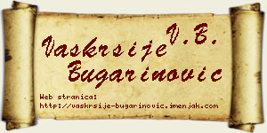 Vaskrsije Bugarinović vizit kartica